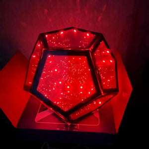 3D Cube Light Creative Cool Infinite Dodecahedron Nightlight Colorful Art Light USB Nightlight Girls Birthday Christmas Gift Rieworkes