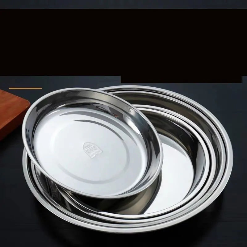 Stainless Steel Tableware Dinner Plate Rieworkes