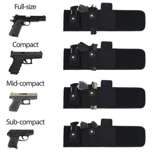 Belly Band Holster Concealed Carry Gun Wrap Holster Elastic Waist Large Pistol Mimarta