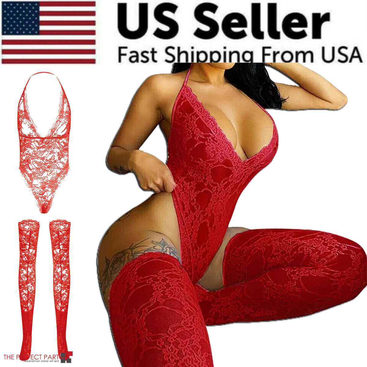 Women Lace Sexy Lingerie Nightwear Babydoll Sleepwear Bodysuit Dress Plus Size Rieworkes