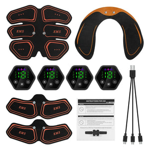 EMS Abdominal & Hip Trainer Toner: USB Fitness Gear for Home Gym Rieworkes