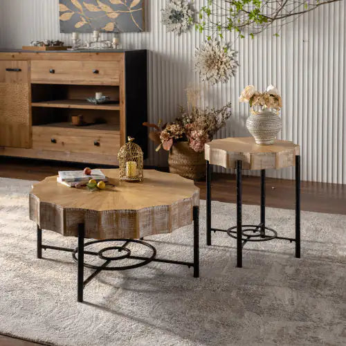 Cedar Coffee Table Set - 2 Piece Set Rieworkes