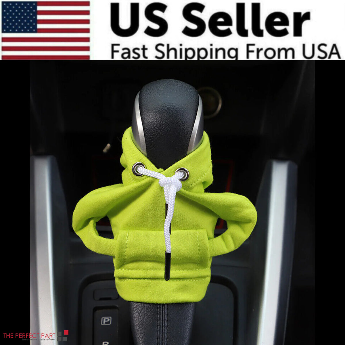Car Gear Shift Cover Mini Hoodie Gear Shift Cover for Car Shifter Interior Trim Rieworkes