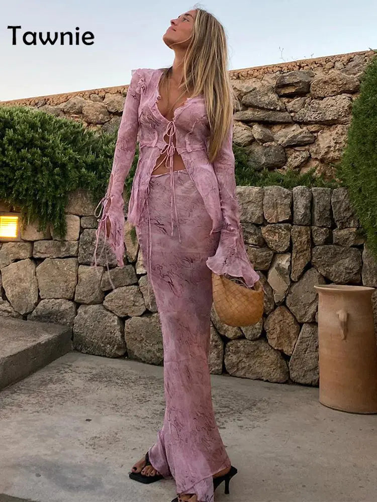 See Through Dress Sets Rieworkes