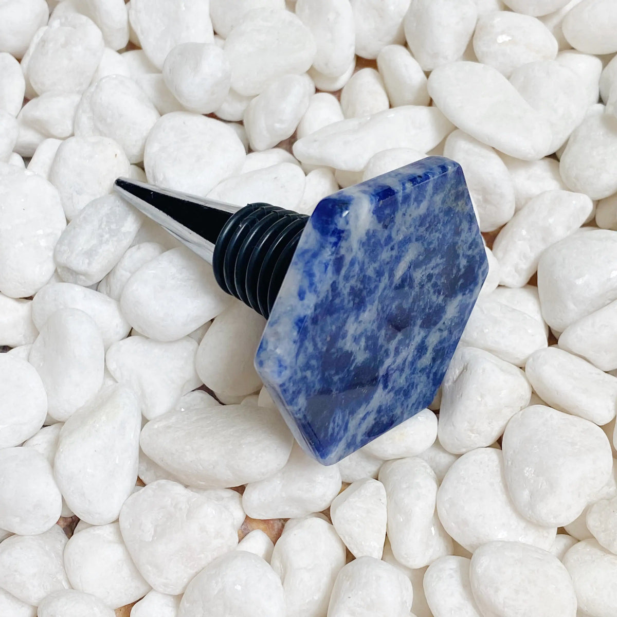 Soho Lounge Hexagon Stone Wine Stopper Rieworkes