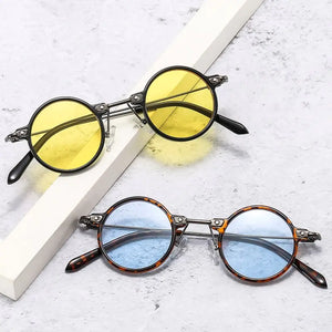ZLY 2022 New Fashion Round Sunglasses Women Men PC Lens Rieworkes