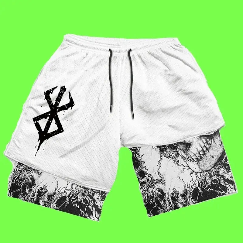 Y2K Men’s Anime Gym Shorts Rieworkes