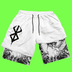 Y2K Men’s Anime Gym Shorts Rieworkes