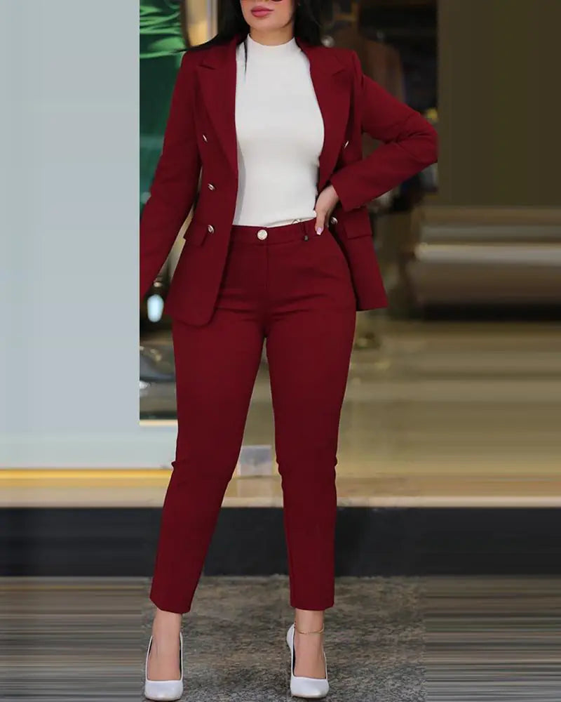 2023 Women's Casual Fashion Suit Set for Work Mimarta