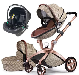 Luxury Fold Convertible Stroller 3 in 1 Rieworkes
