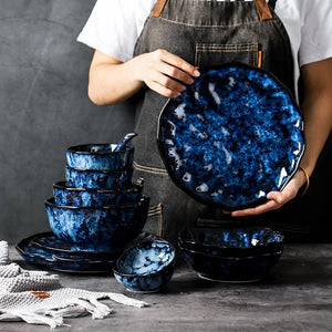 Retro Porcelain Dinner Plates Rieworkes