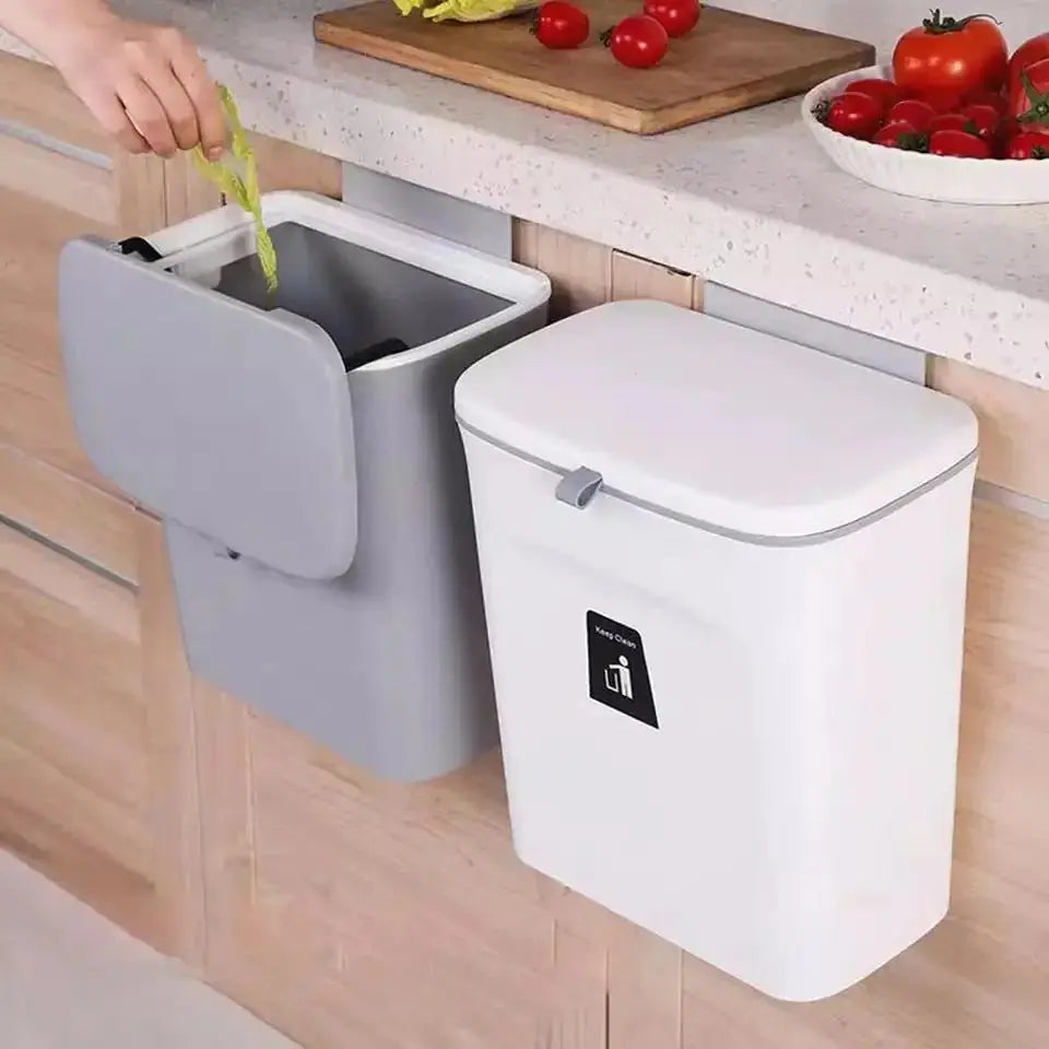 Kitchen Trash Can Kitchen Waste Bin Kitchen Garbage Cans Recycle Rubbish Bin for Kitchen Dustbin Garbage Bin Trash Bin Trashcan Rieworkes