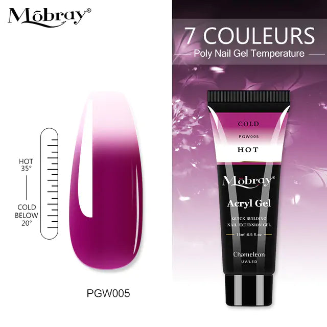 Poly Acrylic Gel: 15ML UV Gel for Nail Extension - 38 Colors Rieworkes
