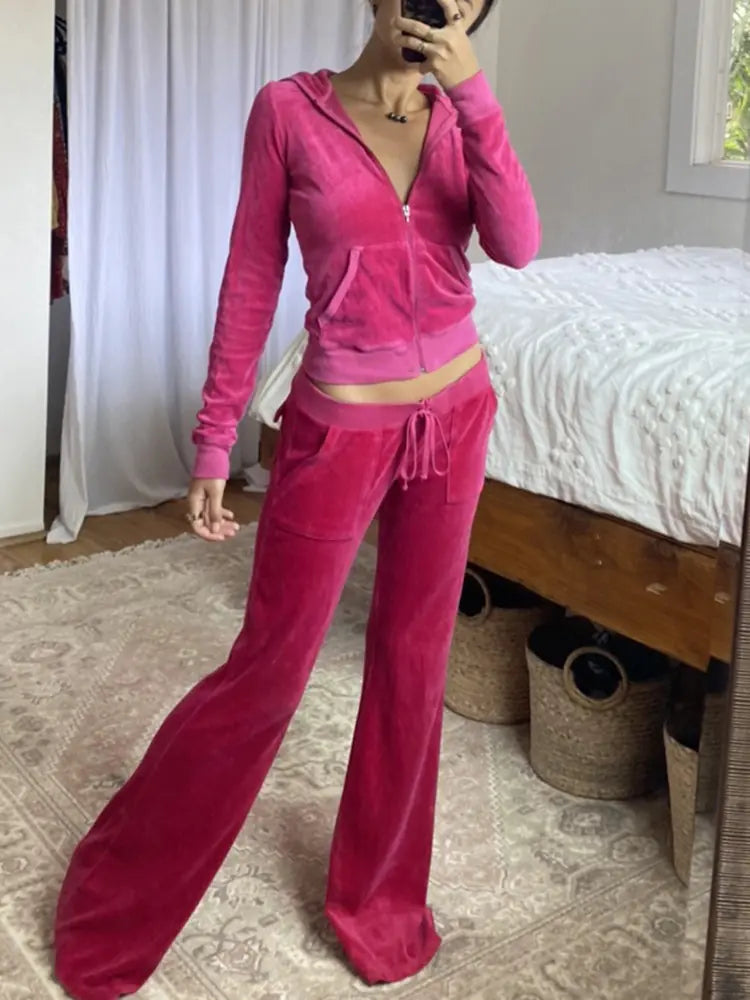 Casual Velvet Winter Jacket for Women with Hood Mimarta