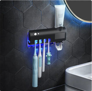 Smart Toothbrush Sterilizer Ultraviolet Sterilization Perforation-Free Wall-mounted Toothbrush Holder Rieworkes