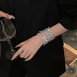 Luxury Rhinestone Statement Bracelet for Women Mimarta