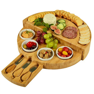 Bamboo Cheese Plate Wooden Breadboard Rieworkes
