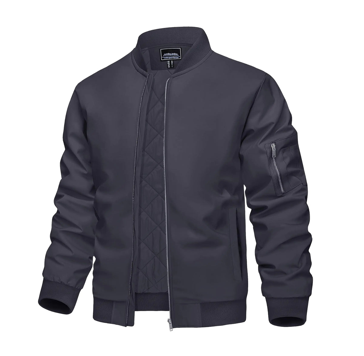 KEFITEVD Mens Winter Jackets Bomber Jackets for Men Padded Athletic Jacket Hiking Jacket Casual Jacket Varsity Jacket Tactical Jackets for Men Mimarta