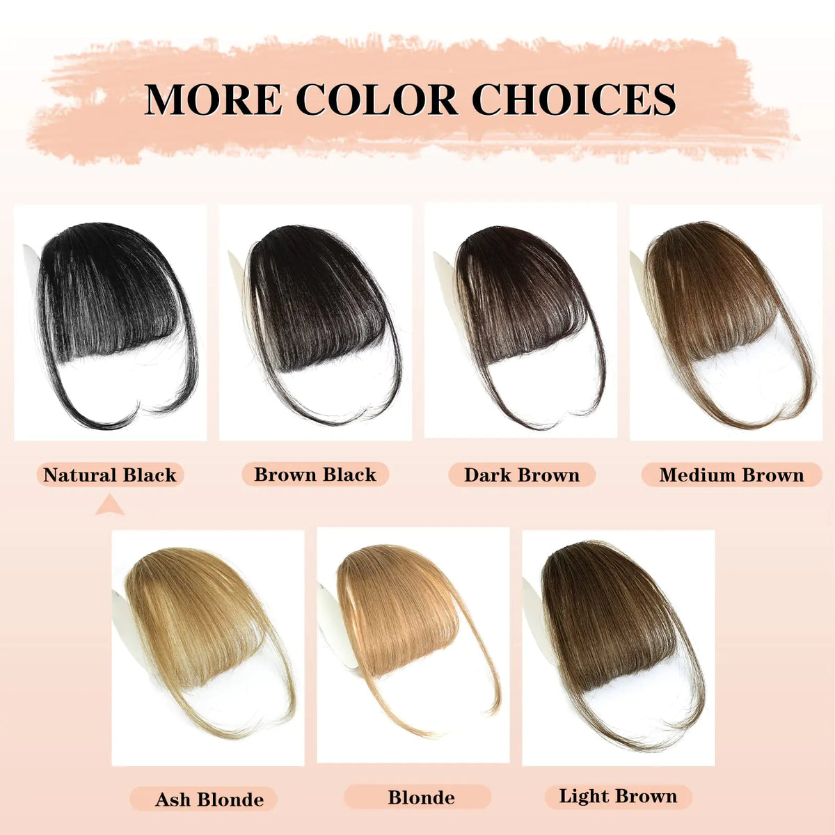 NAYOO Bangs Hair Clip in Bangs 100% Real Human Hair Extensions Natural Black Wispy Bangs Clip on Air Bangs for Women Fringe with Temples Hairpieces Curved Bangs for Daily Wear Rieworkes