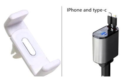 Metal Car Charger 100W Super Fast Charging Car Cigarette Lighter USB-C Adapter Rieworkes