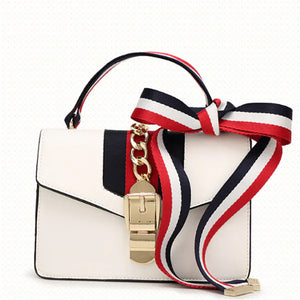 Small Square Bag with Ribbon and Wine God Design Rieworkes