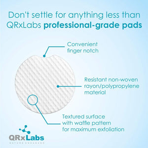 Glycolic Acid 20% Resurfacing Pads for Face & Body with Vitamins B5, C & E, Green Tea, Calendula, Allantoin - Exfoliates Surface Skin and Reduces Fine Lines and Wrinkles - Peel Pads - 2PK Resurfacing Pads 2 Pack Rieworkes