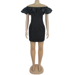 ZL1922 Women's Sexy Club Bubble Collar Dress Mimarta
