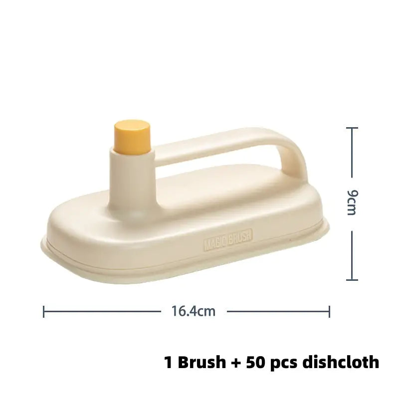 Kitchen Bathroom Toilet Cleaning Magic Brush Glass Wall Cleaning Bath Brush Handle Cleaning Rag Ceramic Window Slot Clean Brush Kitchen Gadgets Rieworkes