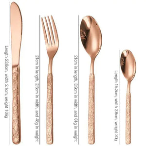 4pcs Stainless Steel Cutlery Set for Christmas Dinner Mimarta