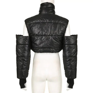 Cutout Cropped Puffer Jacket Rieworkes