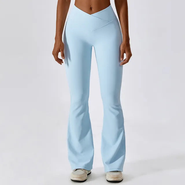 Women Gym Workout Fitness Sports Flared Pants Rieworkes