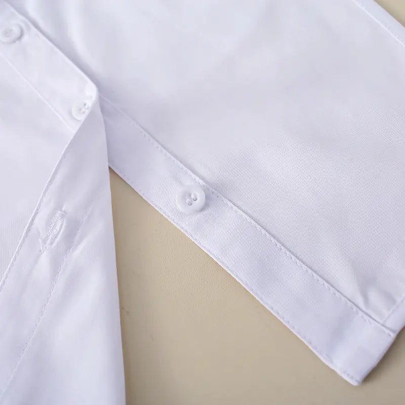 2023 Women's White Shirt Faux Collar Accessory Mimarta