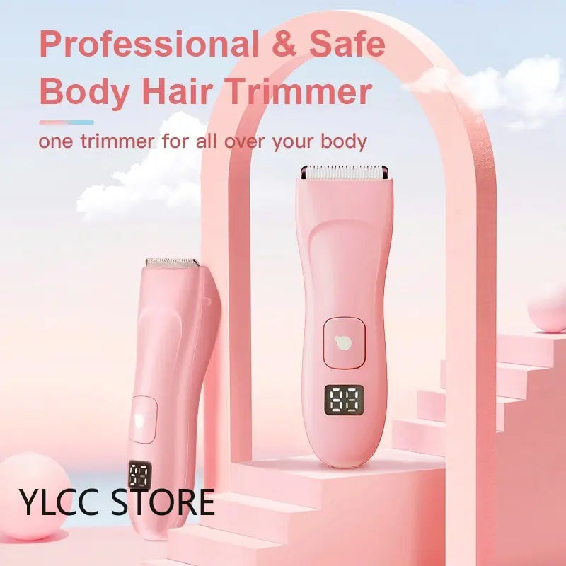 Waterproof Electric Bikini Trimmer for Women - Cordless Body Hair Shaver and Painless Epilator for Legs Rieworkes