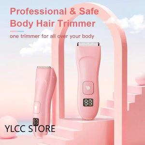 Waterproof Electric Bikini Trimmer for Women - Cordless Body Hair Shaver and Painless Epilator for Legs Rieworkes