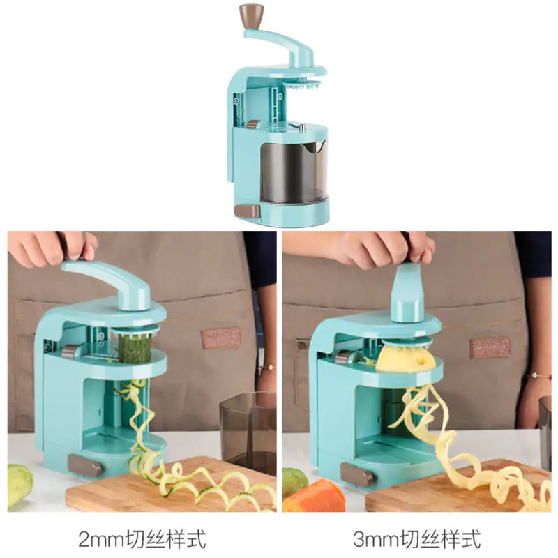 Top Chef Spiralizer Hand Cranked Salad Maker is ready Rieworkes