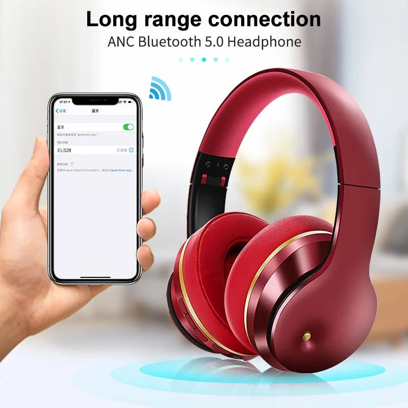 Foldable ANC Bluetooth Headphones Rieworkes