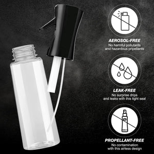 Continuous Spray Bottle for Hair (10.1oz/300ml) 2 Pack Home Essentials Spray Bottles For Cleaning Empty Ultra Fine Water Mister Sprayer For Hairstyling Garden Plants Curly Hair Perfume Etc Rieworkes