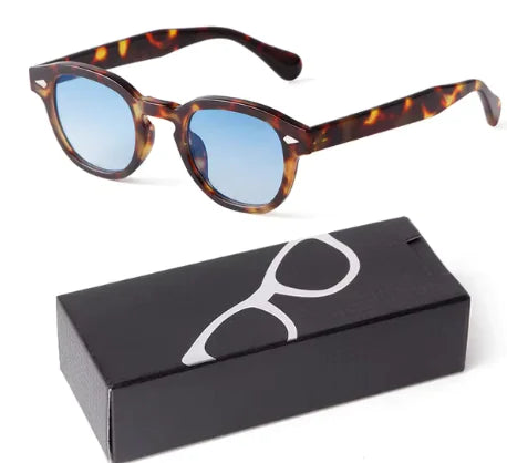 Gradient Small Round Sunglasses for Women Men Rieworkes