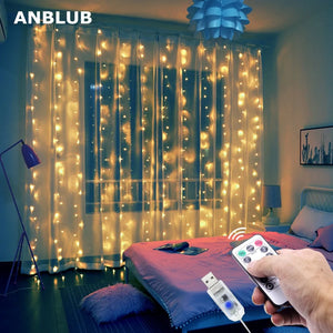 LED Curtain  String Light Rieworkes