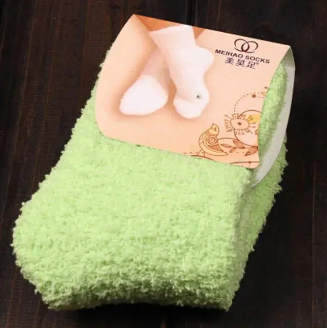 Women's Bed Socks Pure Color Rieworkes