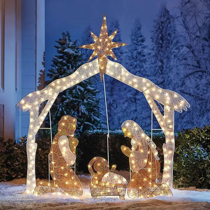 Christmas LED Decorations Family of Three Rieworkes