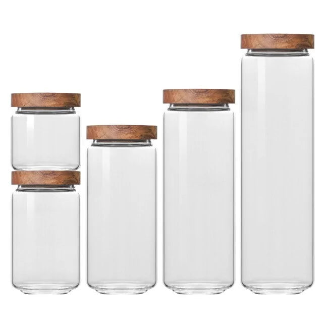 Glass Airtight Kitchen Storage Jar Rieworkes