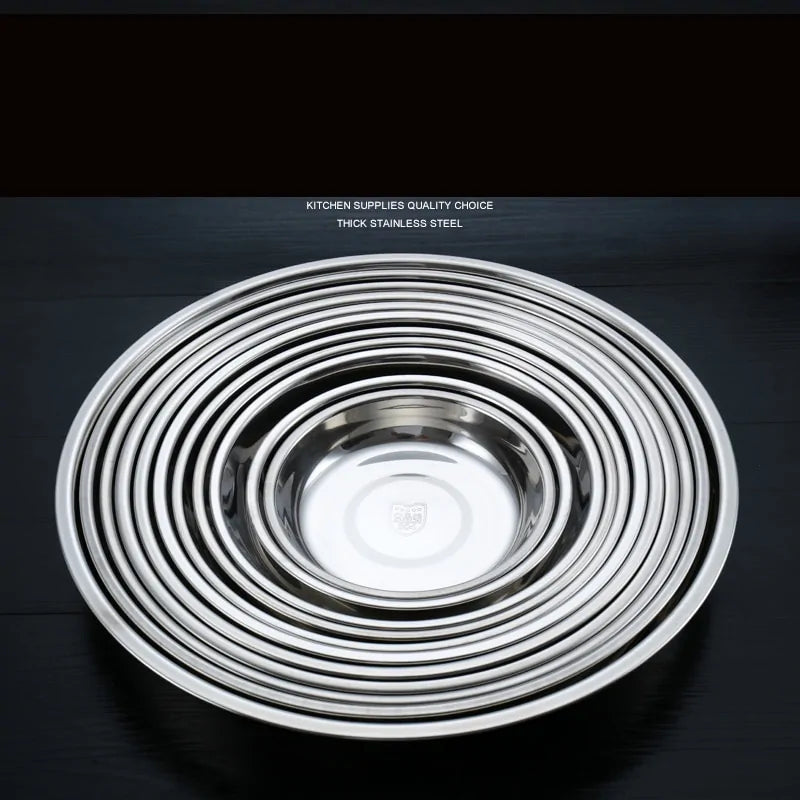 Stainless Steel Tableware Dinner Plate Rieworkes