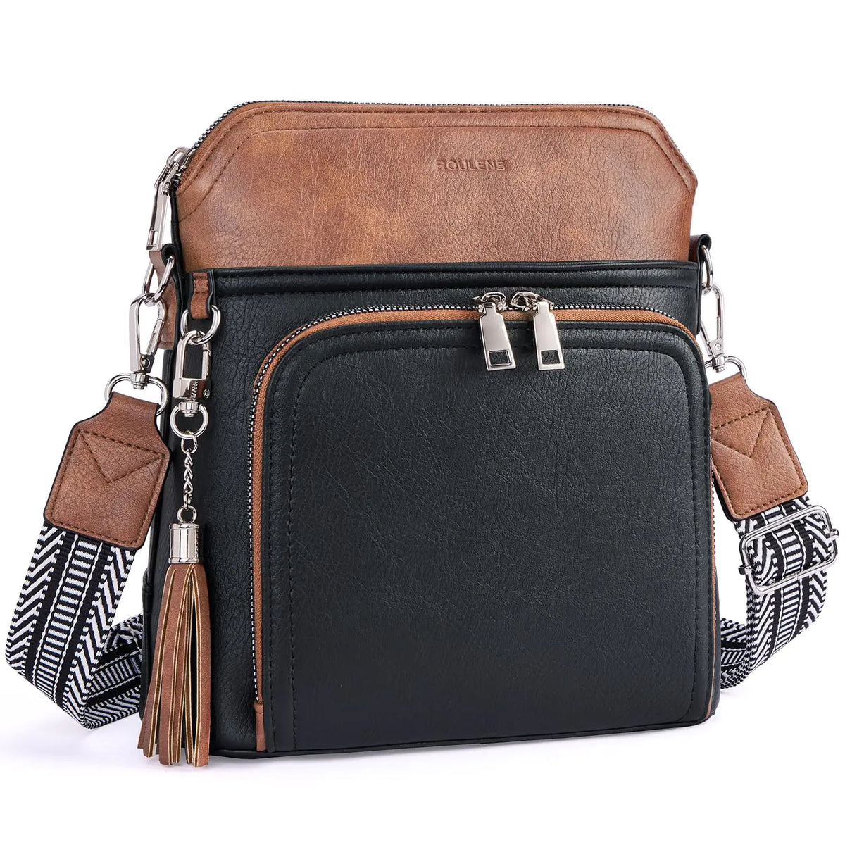 Crossbody Purse for Women,Lightweight Medium Crossbody Bag Soft Leather Women's Shoulder Handbags with Tassel Taupe Rieworkes