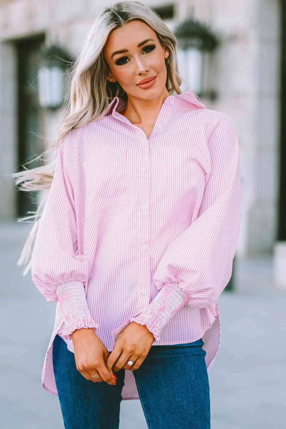 Fernanda Lantern Sleeve Shirt Rieworkes