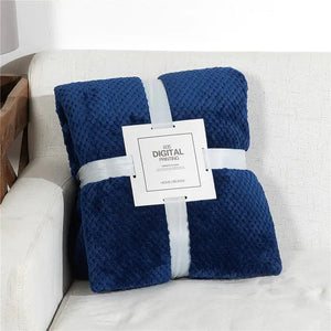 Fluffy Plaid Winter Bed Blankets Rieworkes