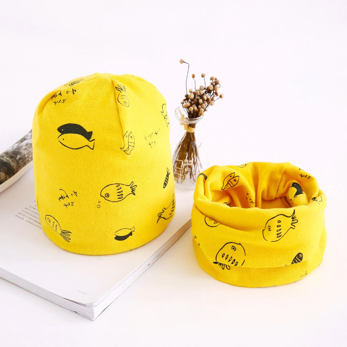 Autumn Winter Baby Cotton Scarf &amp; Hat Set (Wholesale) Mimarta