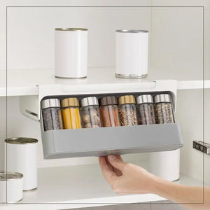 Kitchen Self-Adhesive Wall-Mounted Spice Organizer Rieworkes