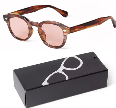 Gradient Small Round Sunglasses for Women Men Rieworkes