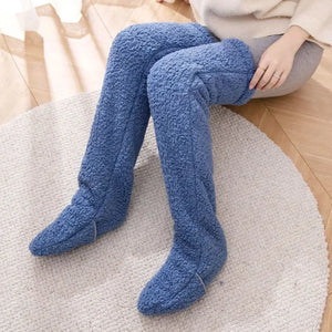 Fuzzy Over Knee High Winter Warm Socks Rieworkes